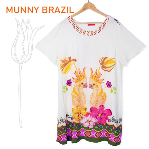 MUNNY Dresses & Skirts - MUNNY Pelquin Print Dress XL NWOT